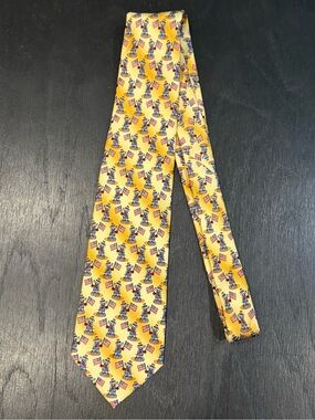 Novelty Silk Tie Elephants American Flag Patriotic by Tie Tales
